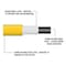 Interstate Pneumatics 3/8in 100 ft Yellow Hybrid Polymer Hose With 1/4in Brass Industrial 6-Ball Coupler & Steel Plug HH16-100H44BS - alternate 5